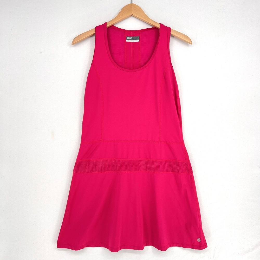 Lija Golf Tennis Sports Compression Mesh Sleeveless Stretch Dress Women's Size L